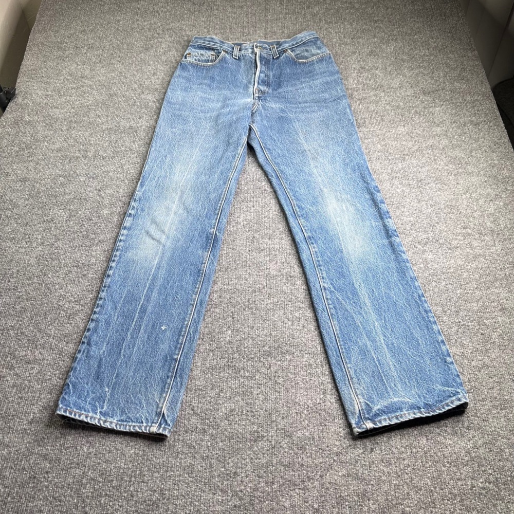 80's Levi's 501 Jeans Women's 30 Blue Vintage High-Rise Button Fly Straight Leg
